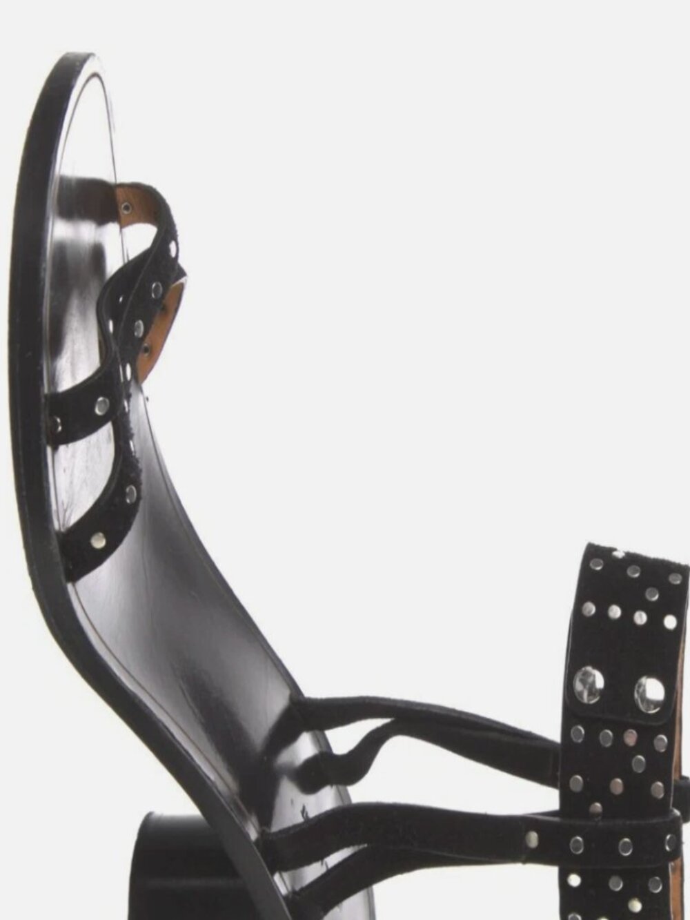 ISABEL MARANT - Black Studded Suede Sandals - Size EU38 - Picture 2 of 13